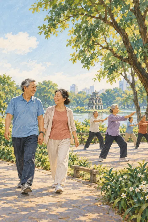 Minh họa Giữ cơ, giữ sức, không chỉ nhìn cân nặng