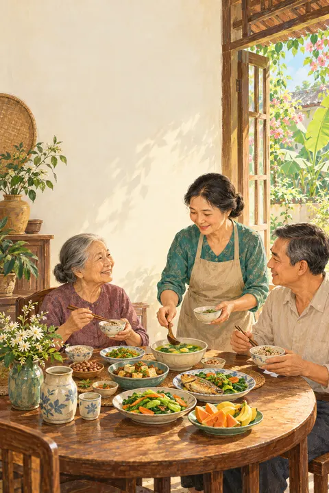 Trang cẩm nang: “Thêm một đôi đũa” – bữa cơm là nơi dinh dưỡng gặp tình thân